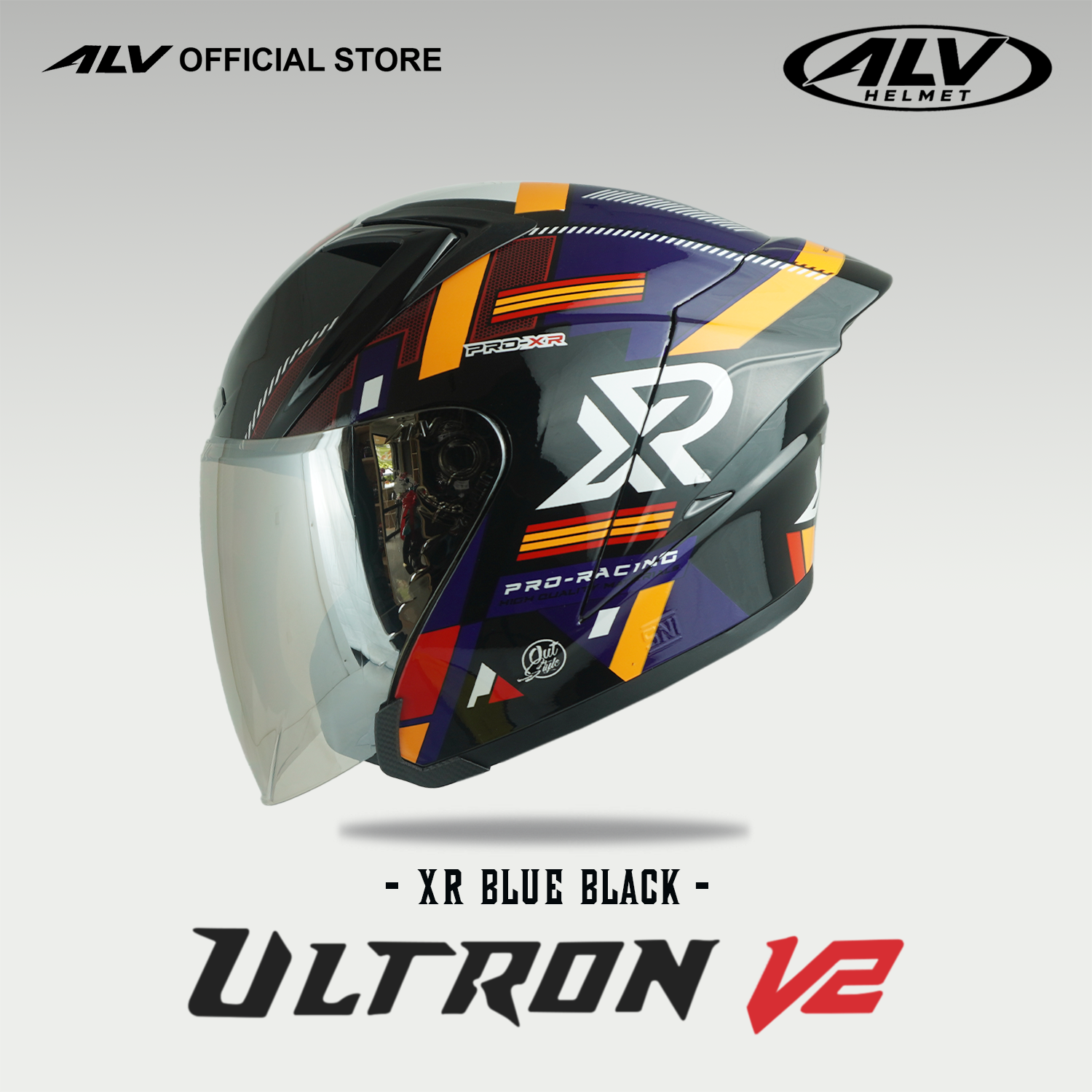 ALV Ultron V2 XR Blue Black Glossy