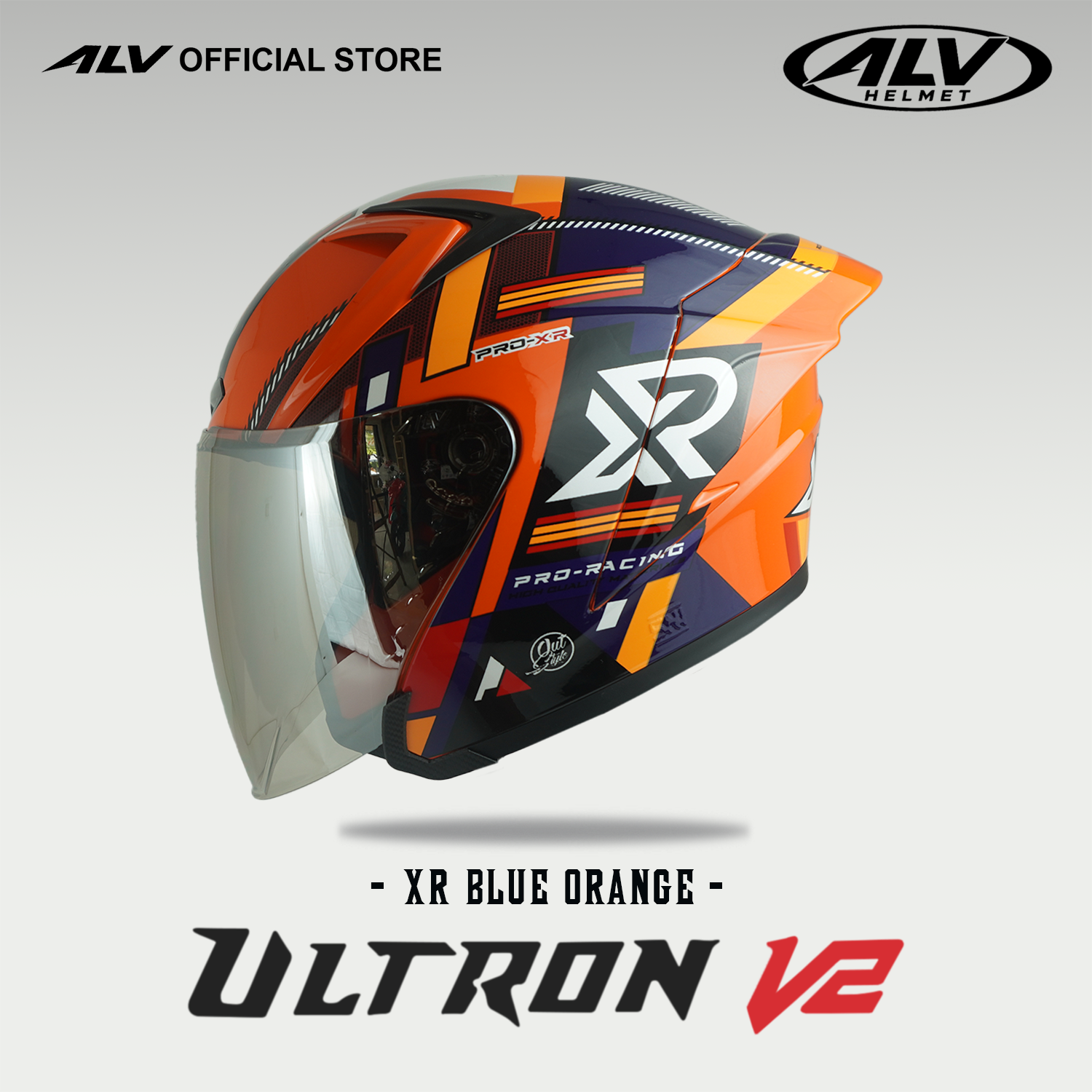ALV Ultron V2 XR Blue Orange Glossy