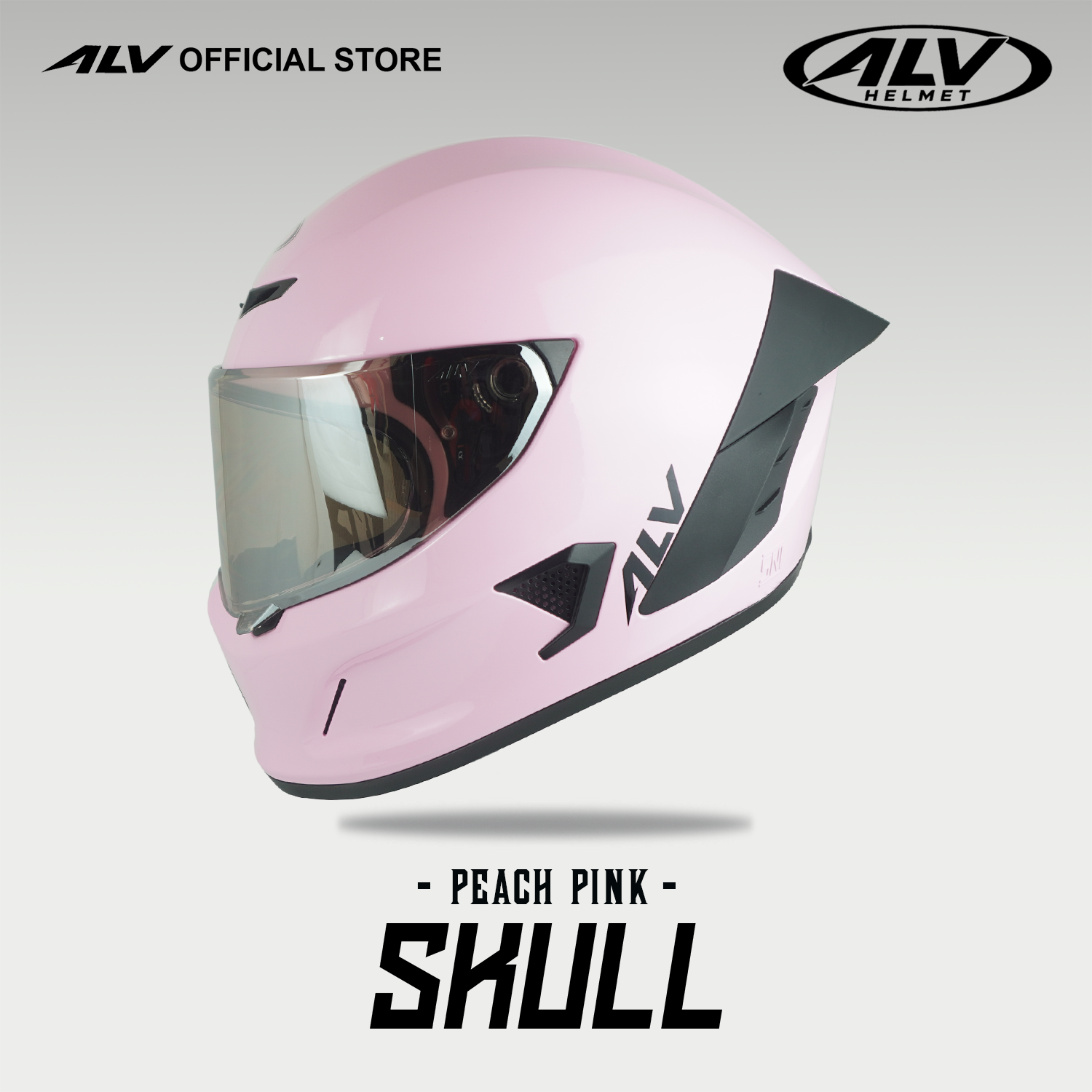ALV Skull Peach Pink Glossy