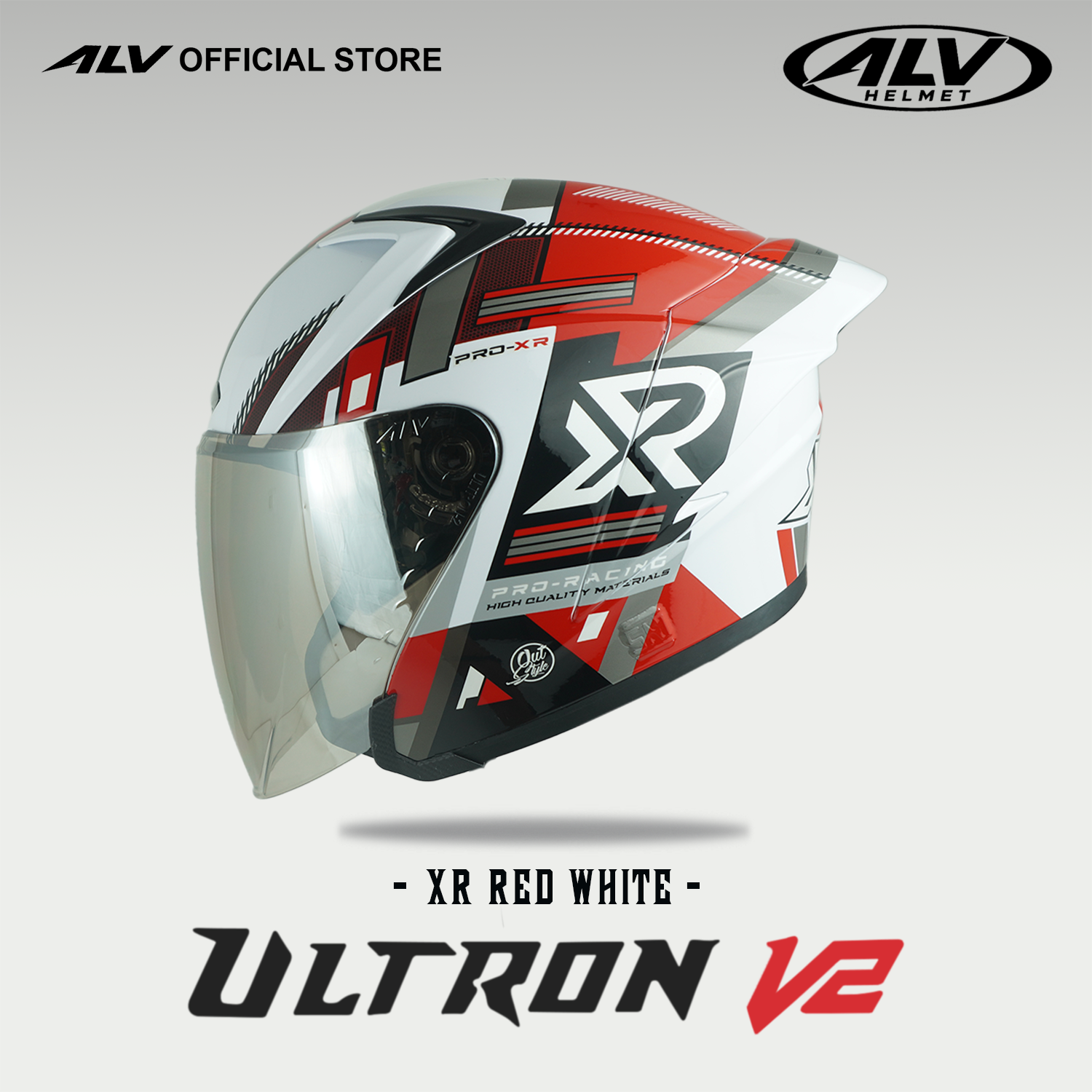ALV Ultron V2 Red White Glossy